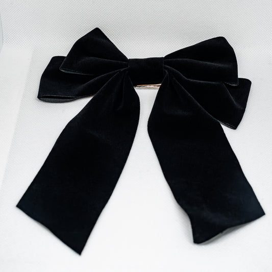 Velvet Black Bow