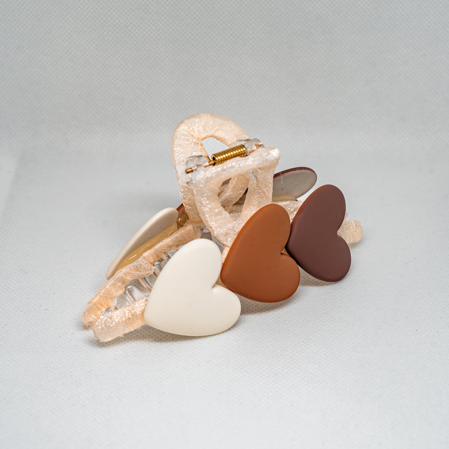 Triple Heart Hair Clip